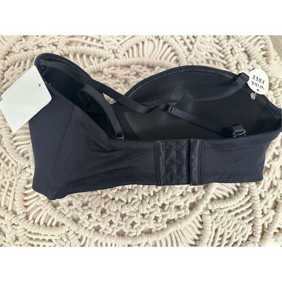 B Tempted Black Convertible Wire Free Strapless Bra Size 32D - Picture 4 of 4
